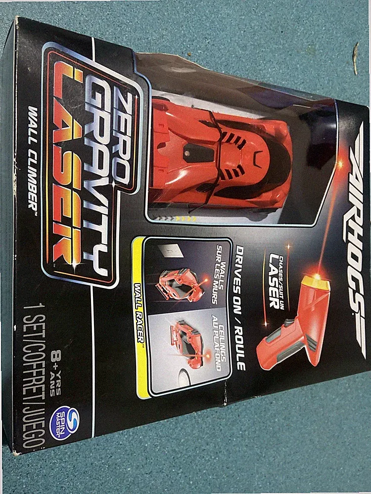 Air Hogs Zero Gravity Laser Wall Climber Car w Remote Control Red NIB!