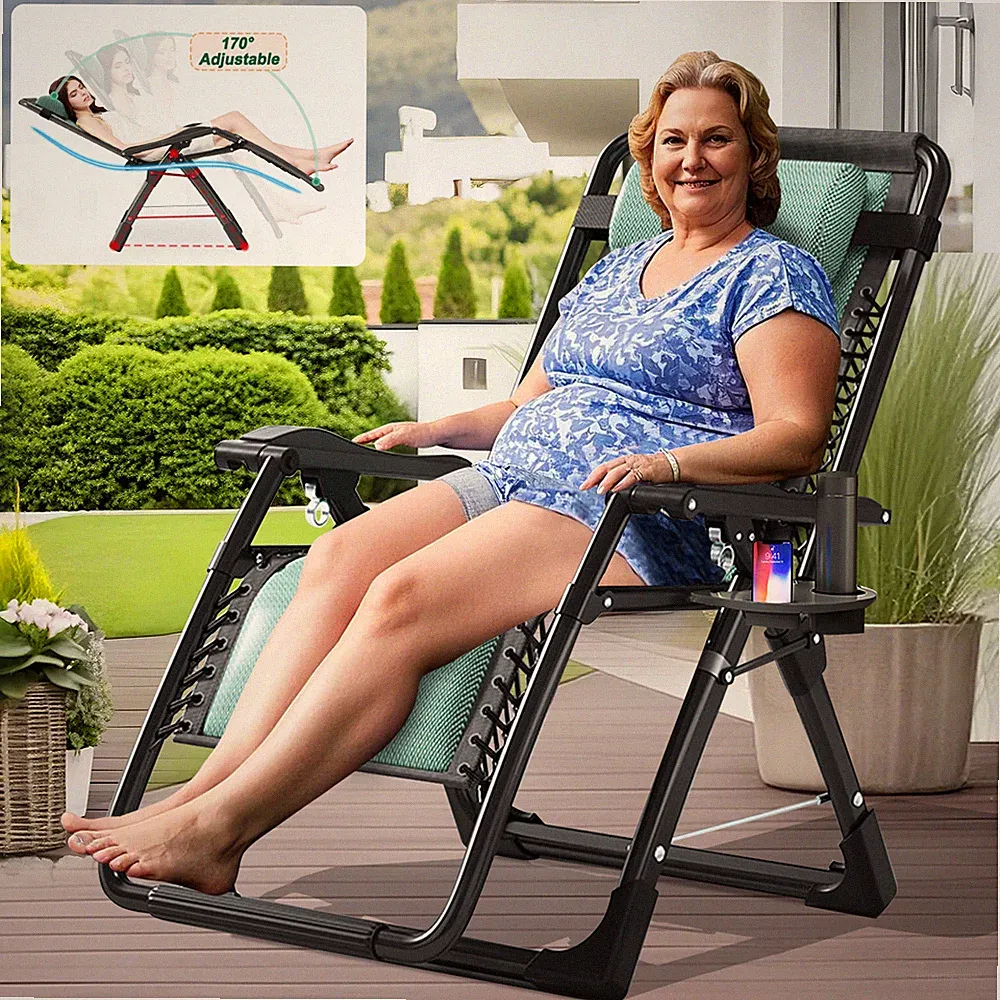 Barbella Zero Gravity Chair Reclining Lounge Chair Adjustable Lawn Recliners