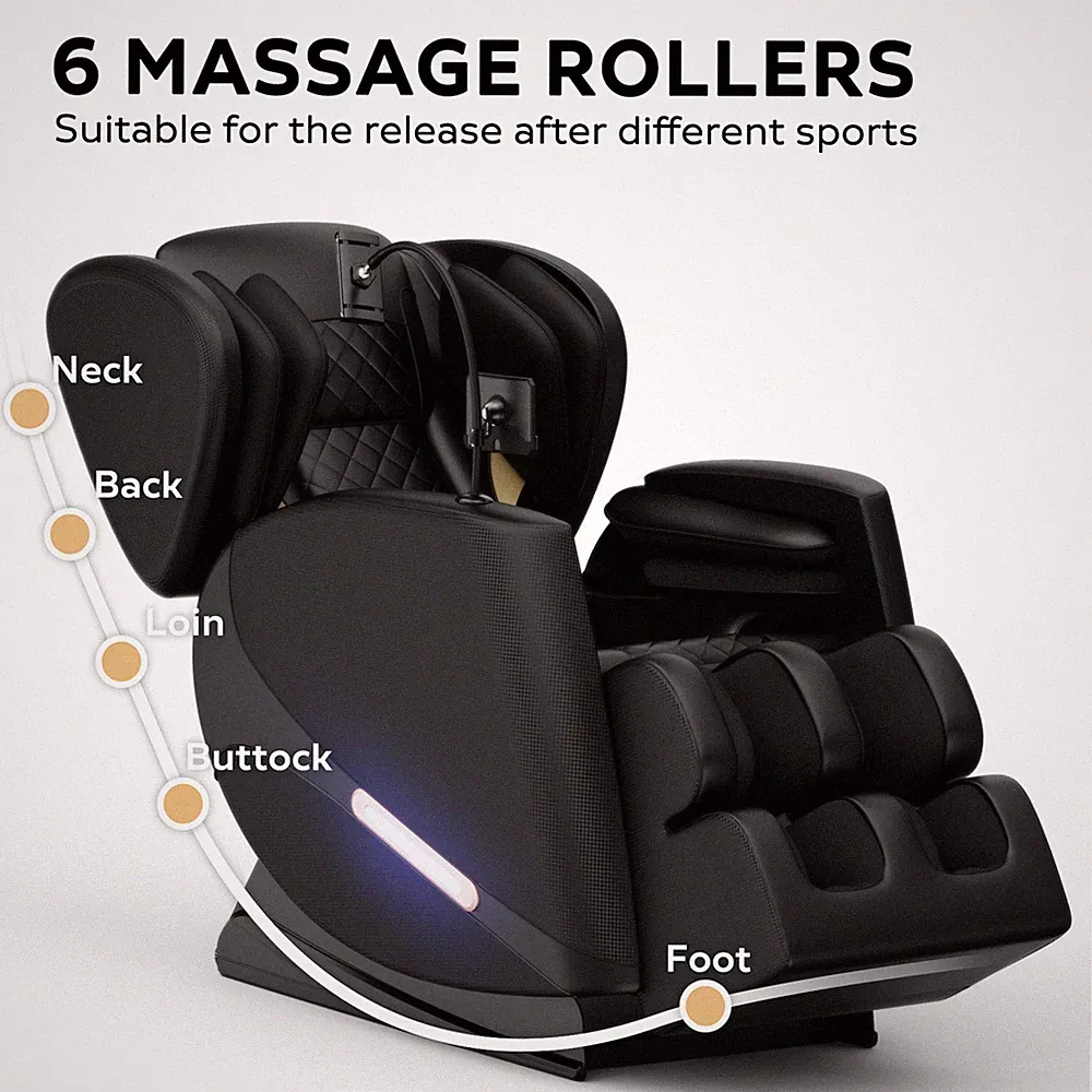 Full Body Massage Chair L Track Zero Gravity Shiatsu Massage recliner w/5 Modes