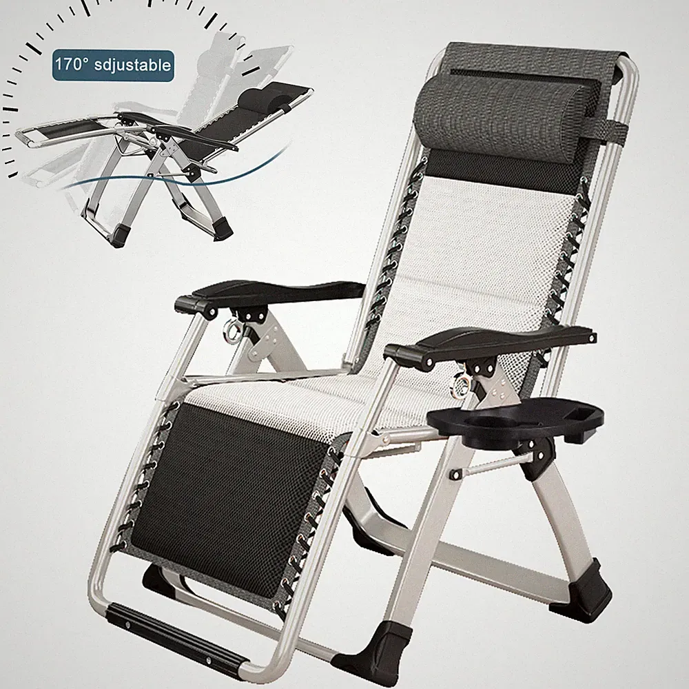 SLSY Zero Gravity Chair Oversized Recliner 440lbs Capacity Patio Chair Padded