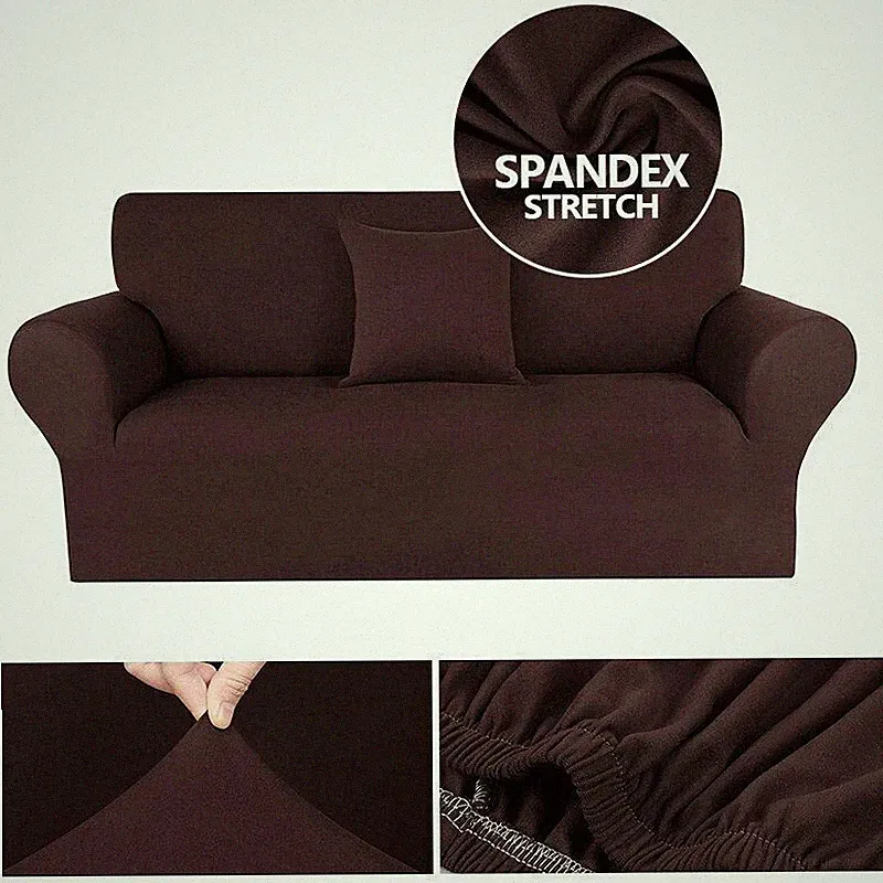 Stretch Sofa Covers Slipcovers for 1/2/3/4 Seat Living Room Sectional Elastic