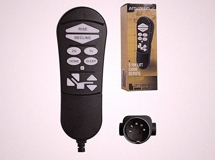 ZKAD-5 5 Pin Lift Chair Remote Only Fit for 2 Motors Golden and Ultra Chairs